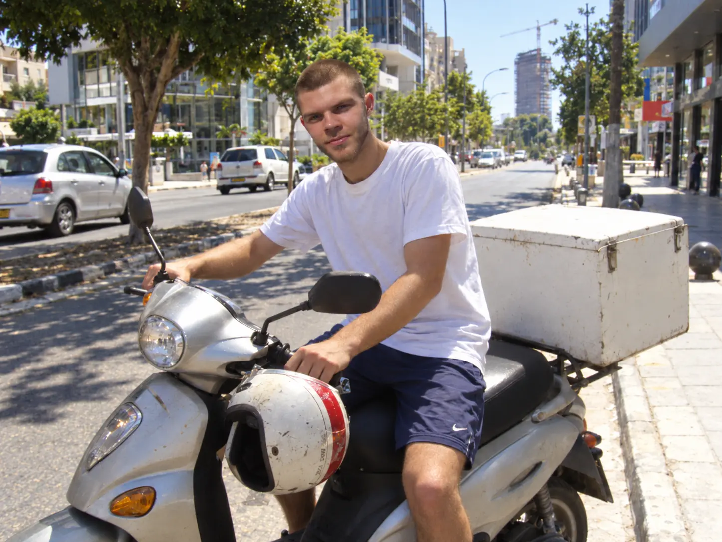 Recreated memory: riding a delivery scooter