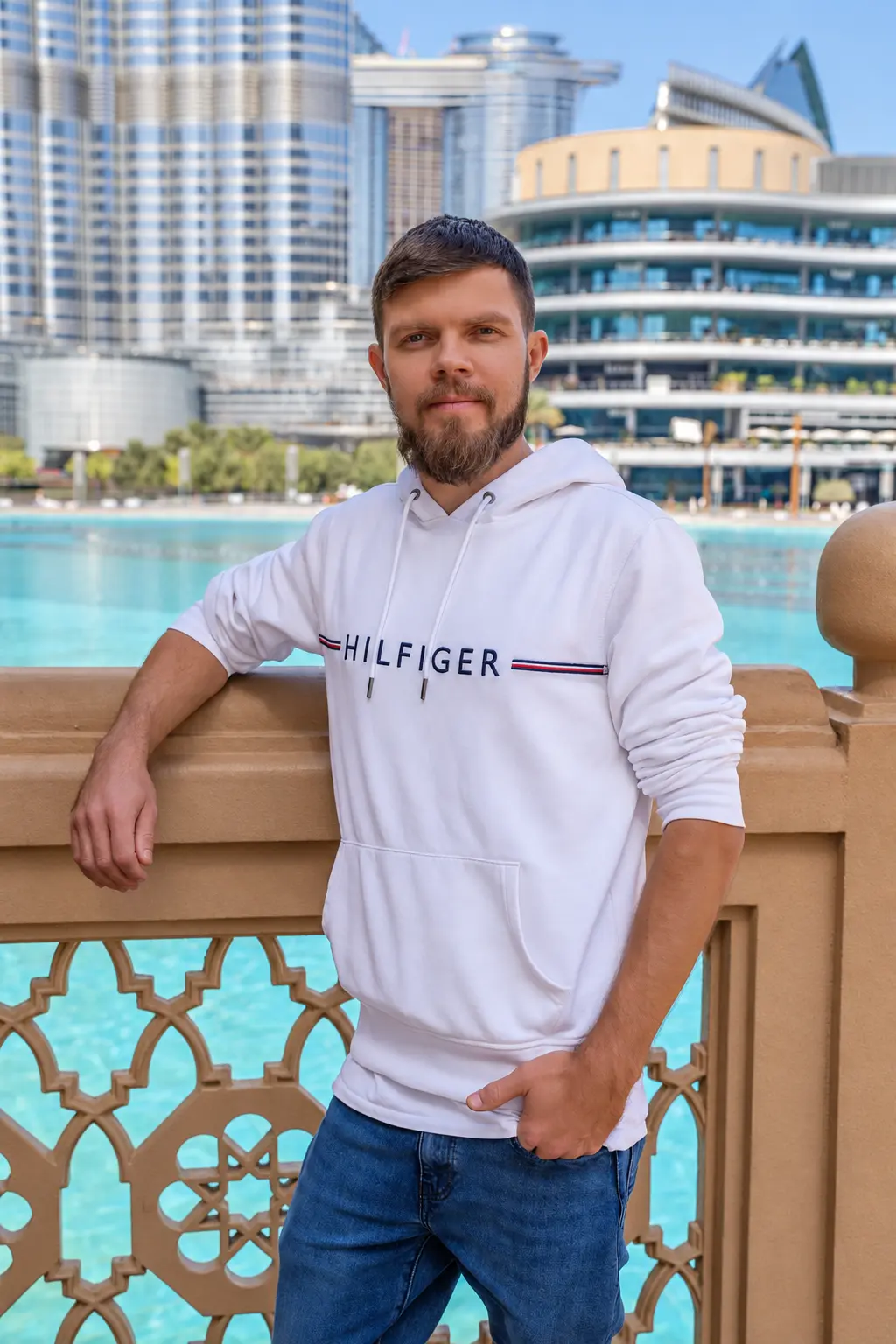 Tony Jacobs by the turquoise waterfront
